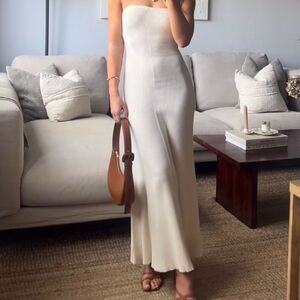 H&M Rib-knit bandeau dress